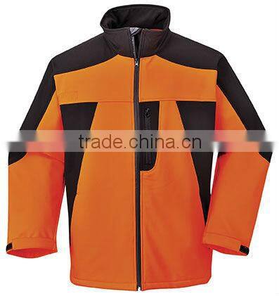 orange softshell jackets waterproof breathable
