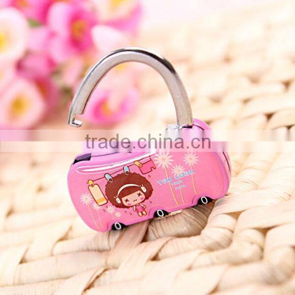 High quality fashion mini security combination lock suitcase bag combination lock