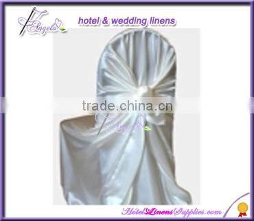 wholesale universal bag satin chair covers with sashes, wholesale self-tie bag satin chair covers