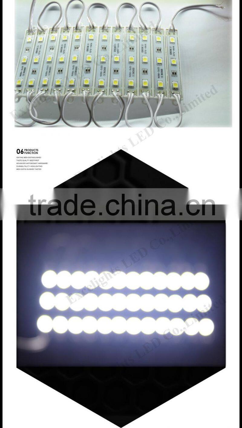 Smart Pixel CE RoHS SMD 5050 3 chip Waterproof Led Module for Signs