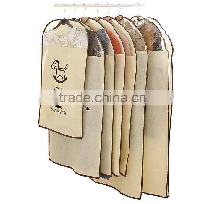 Custom print non woven suit bag,100gsm non woven suit bag for dry cleaners