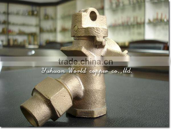 WD-1503 Bronze Conical Valve of Water Meter Connector With Lockable