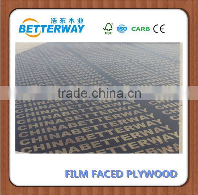 Reused 20 times at least film faced plywood for construction