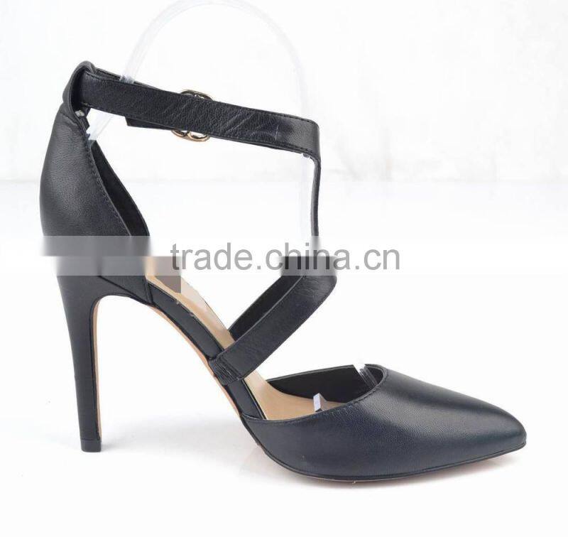 new fashion leather high heels pumps ladies women sandals shoes 2014