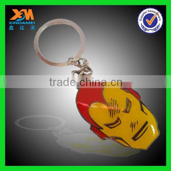 antique double side engraved metal keychain