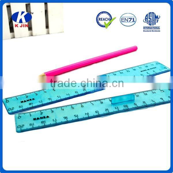 20cm promotional gift plastic ruler with handle