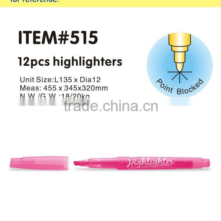 Fancy highlighter pen fluorescent marker item 515