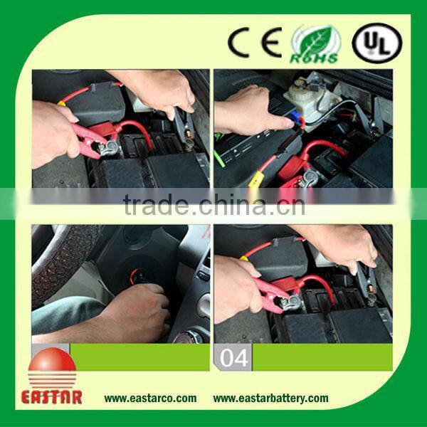 High quality 5400mah car jump starter with patent Clamp