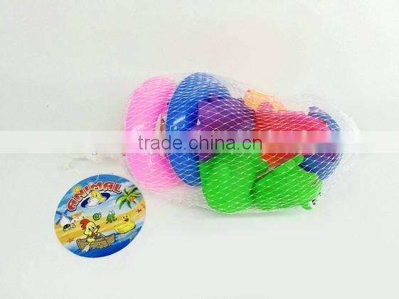 Toy swimming baby bath toys with swiming ring
