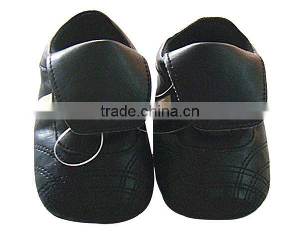 wholesale top selling blue 100% leather baby pre-walker leather shoes