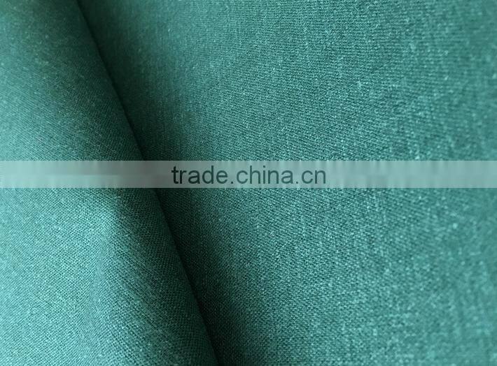 China supply linen rayon fabric 10*10/44*38 linen rayon blended dyed fabric