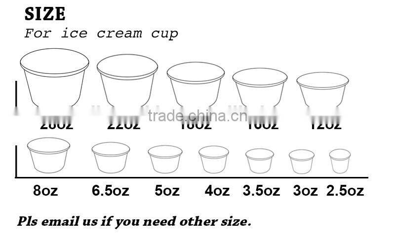 printed ice cream paper cup