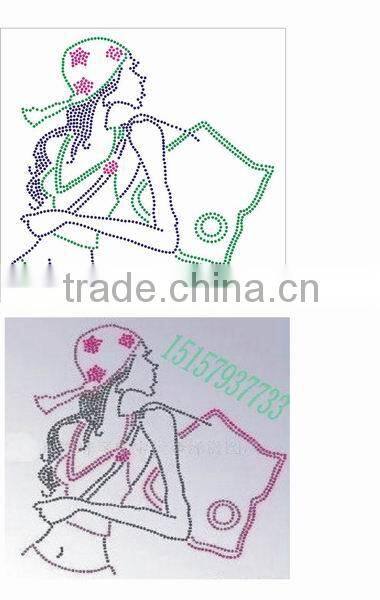 Heat transfer product hot fix rhinestuds/ nailhead/ half-round