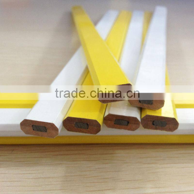 250*14*7mm octagonal shape carpenter's tool flat carpenter pencil