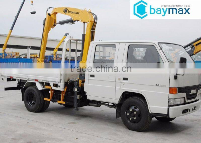 2 ton trailer or truck mounted electric or hydraulic crane