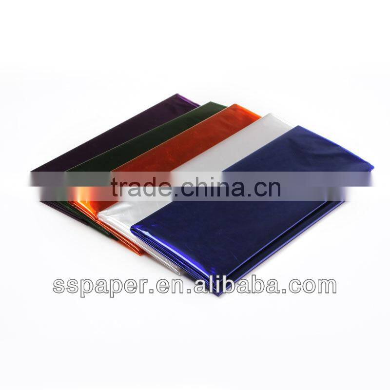 factory direct sell cheap solid color cellophane sheets