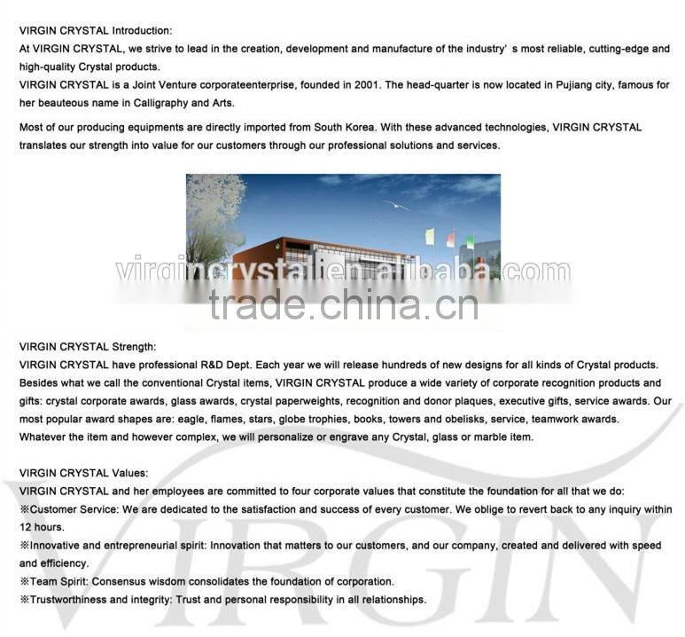 Glass ship awards clear boat awards for souvenirs