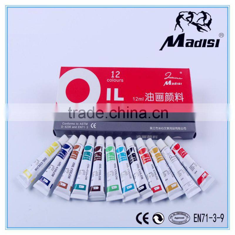 12ml factory supply good quality oil painting set