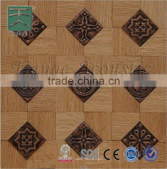 Red oak decorated board