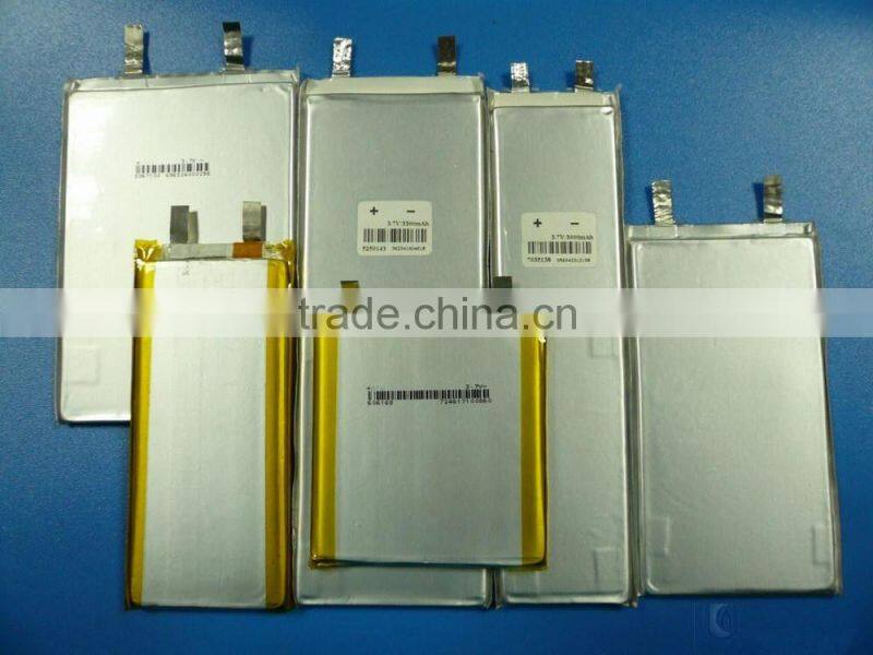 Shenzhen manufacturer lithium polymer battery 3.7v with 4000mah customized capacity for power device