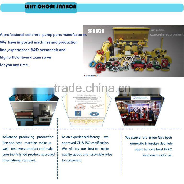 CE&ISO approved Rubber o ring manufacturer dn150 concrete pump rubber gasket