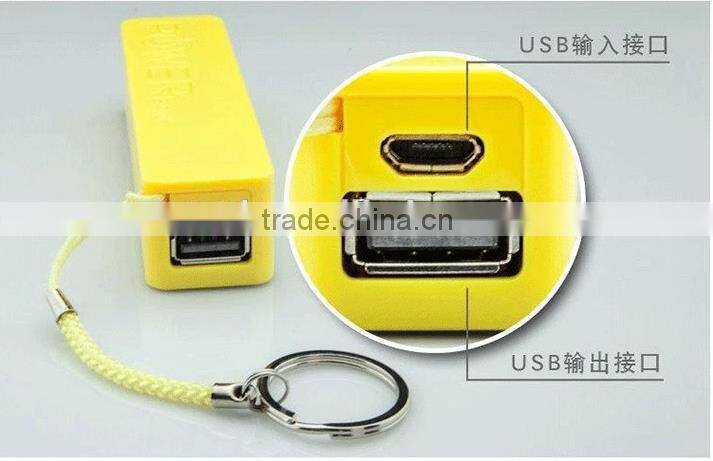hot selling slim perfume power bank 2600 mah mini universal portable mobile charger