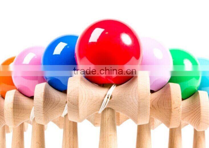 Wholesale Kinds Of Wooden Color Kendama Balls For Adult And Children