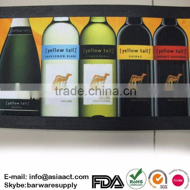 Cutom bar mars, Rubber bar mat, logo bar mats