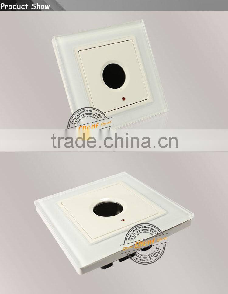 CE Approval Universal Tempered Glass Panel Touch Delay Switch