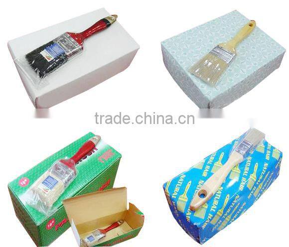 2015 new type wood handle bristles artist paint brush set 1'',2'',3'',4'' four size