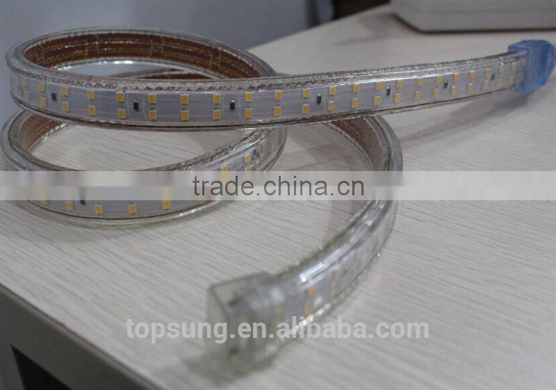 110v double row 2835 led tape 220v warm white ribbon 2014 new strip 120smd/M