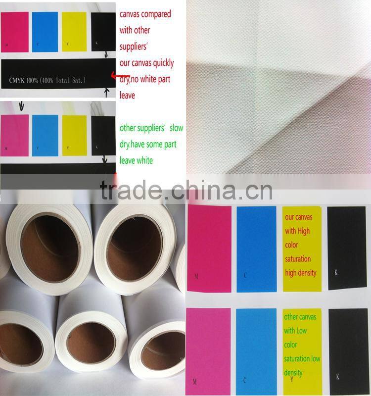High Resolution Indoor Polyester Inkjet Canvas / Waterproof Non-Woven Fabric for painting