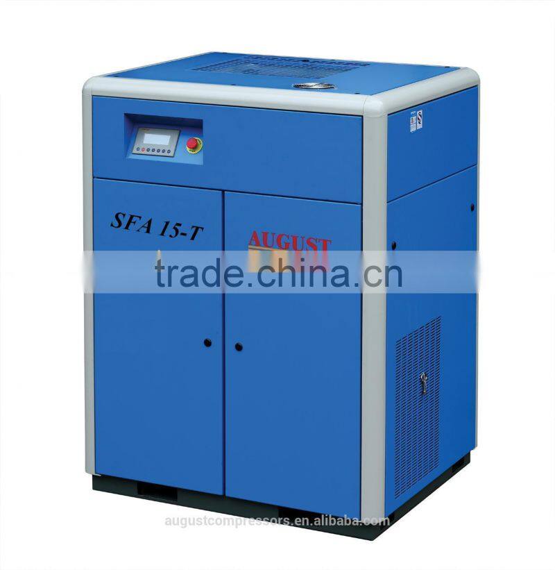 SFA15-TA 15KW/20HP 7 BAR AUGUST variable frequency air cooled screw air compressor 3 phase inverter
