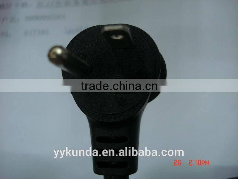 UL approval three prong NEMA 5-15P 90 degree power cord plug