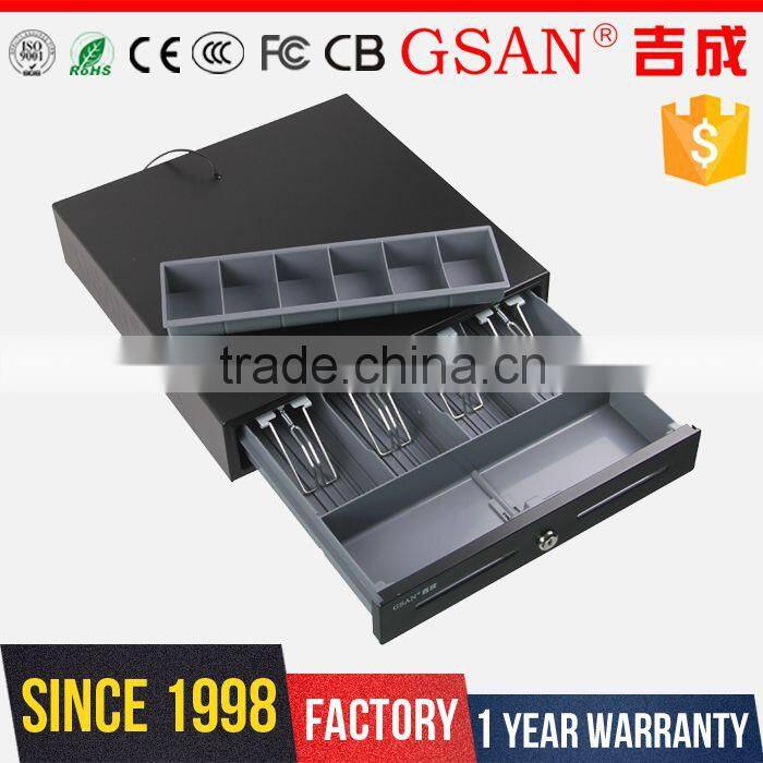 GS-4042 cash box 4 Bills 6 Coins Metal POS Cash Drawer