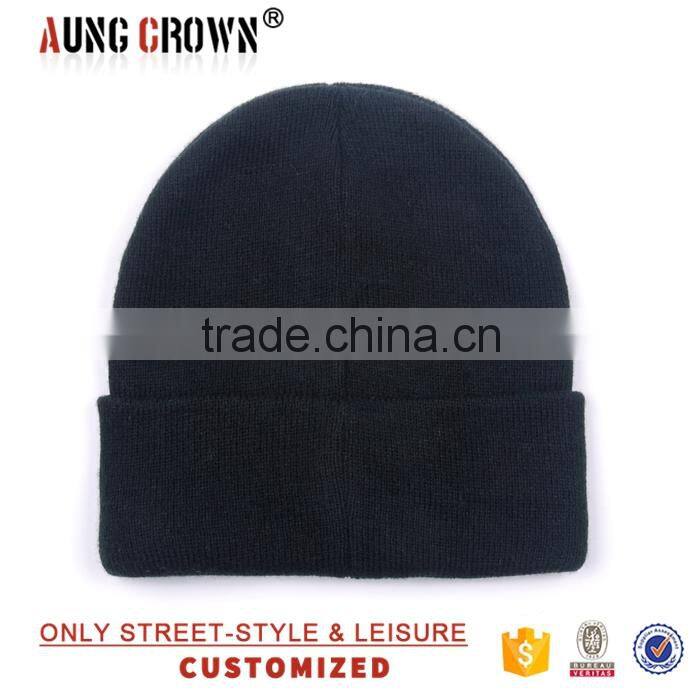 wholesale your own logo winter beanie custom embroidery