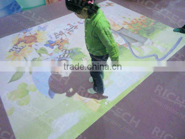 BEST BUY! RICHTECH amazing effects floor system with projector and mini PC