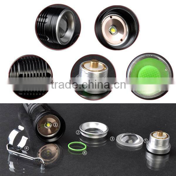 Rechargeable outdoor camping waterproof cheap led flashlight