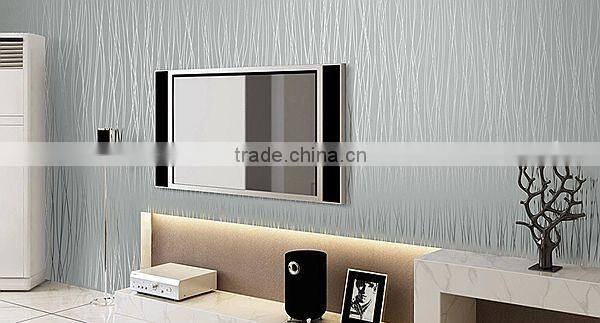 eco-friendly comfortable simple fashion non-woven wallpaper hotel interior designs