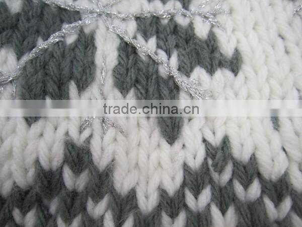 Jacquard Snow Christmas hat winter girl beanie