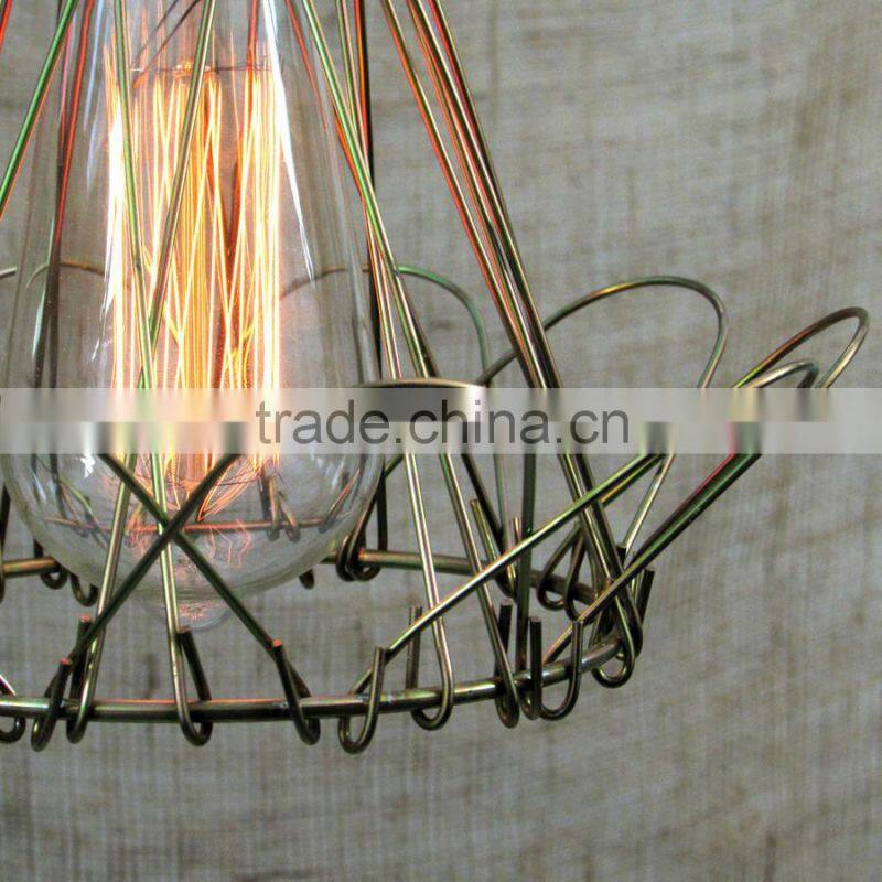 10.9-3 stunning in any scene decorative and effective bulb is as close to original as possible American Style Cage Pendant