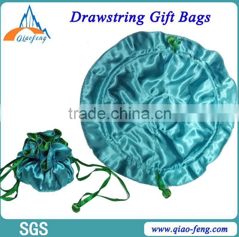 metallic drawstring pouch bag small jewelry bags