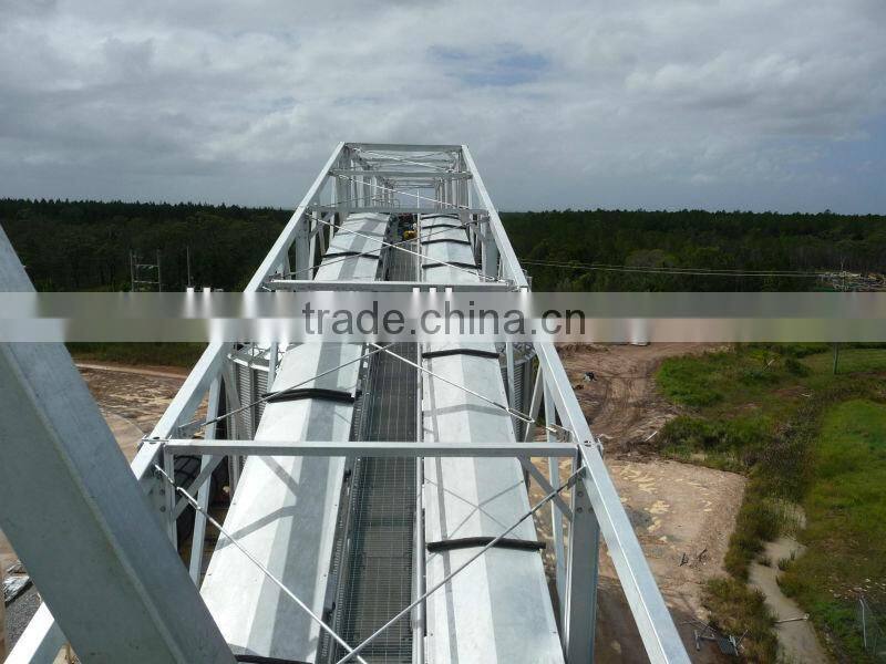 belt conveyor and chain conveyor for grain steel silo