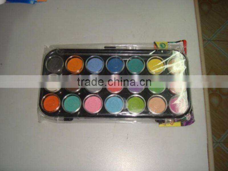 watercolor cakes,Dry Pan Watercolor Paint Cakes 18-Assorted Colors
