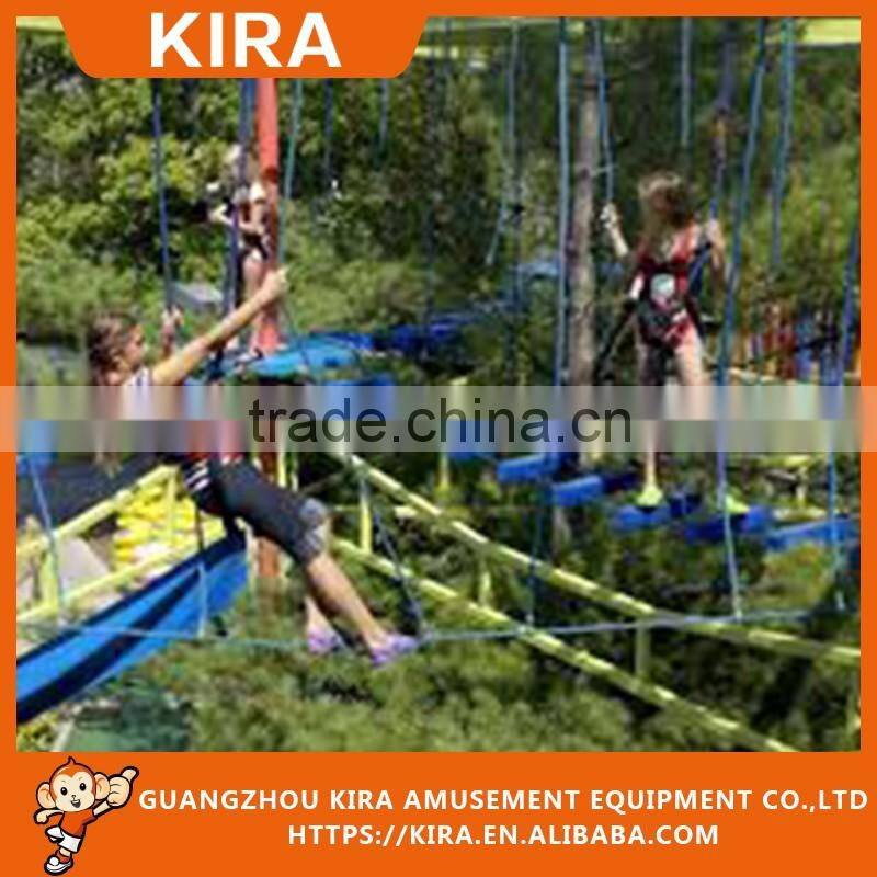 Kids amusment equipment children outdoor obstacle course adventure