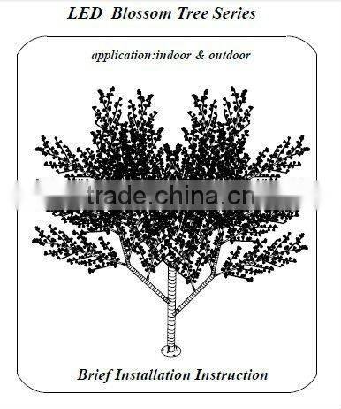 outdoor led decorative tree branch light for chrismas light