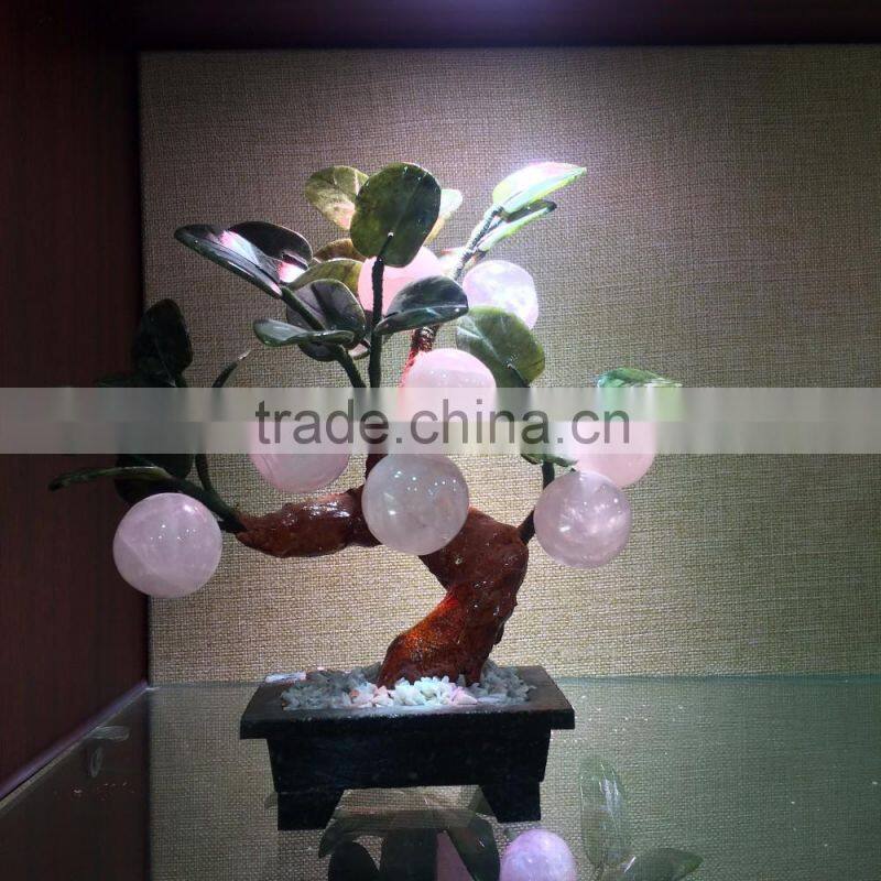 Precious Beautiful Rose Crystal Trees Ornaments
