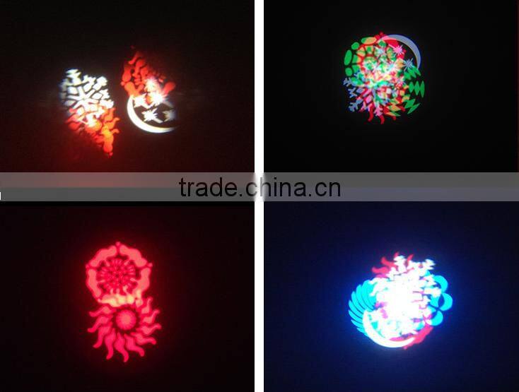 New design 8pcs import led RGBW gobo effect light for disco ktv