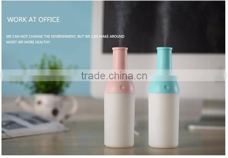bottle usb humidifier/air cleaner/ air purifier for home office