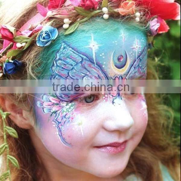 Custom cartoon makeup face mask stickers full face tattoo sticker makeup face painting factory